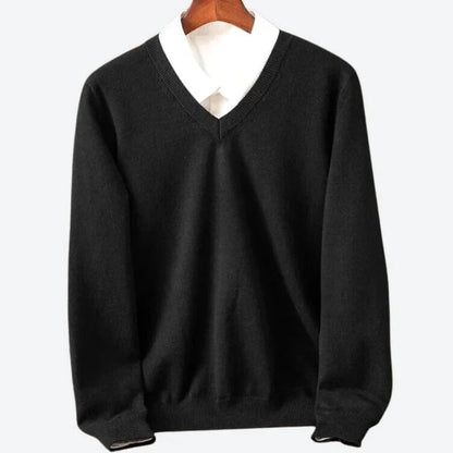 Pull ras-du-cou doux en cachemire pour homme