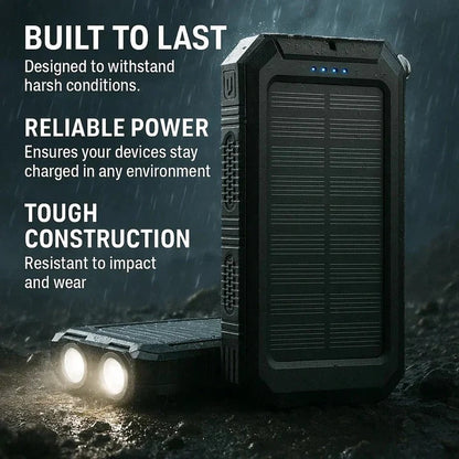 Batterie de chargeur solaire compacte d'extérieur 30000 mAh