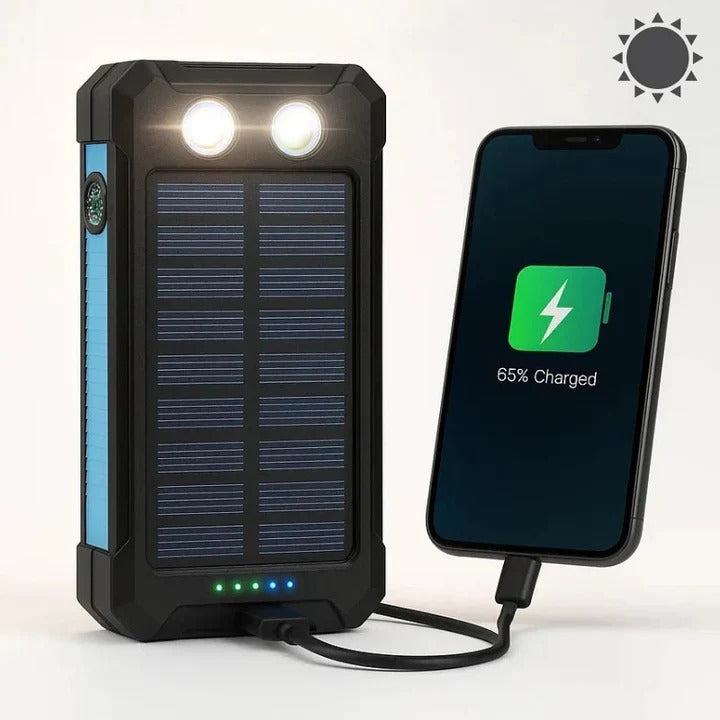 Batterie de chargeur solaire compacte d'extérieur 30000 mAh