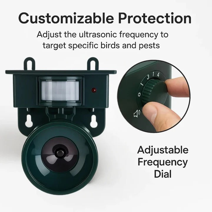 Système répulsif d'oiseaux automatique avec détecteur de mouvement