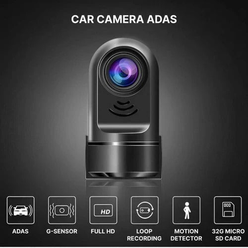 Caméra de voiture compacte avec vue large et batterie rechargeable