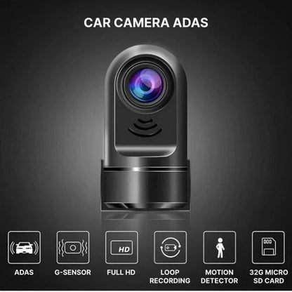 Caméra de voiture compacte avec vue large et batterie rechargeable