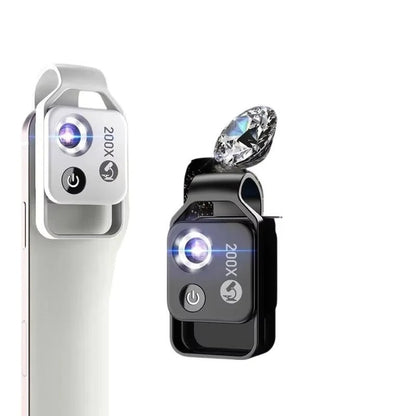 Smart Lens | Objectif photo 200X pour smartphone avec fixation universelle | Photographie macro haute définition pour des détails incroyables