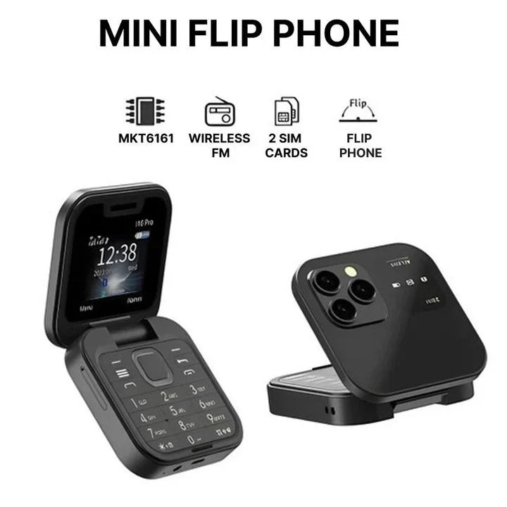 Téléphone portable Bluetooth double SIM compact