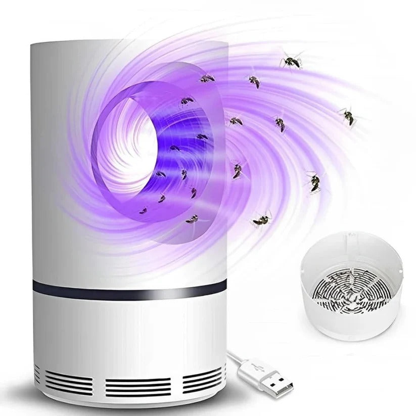 Piège à insectes compact à brancher avec UV et bac