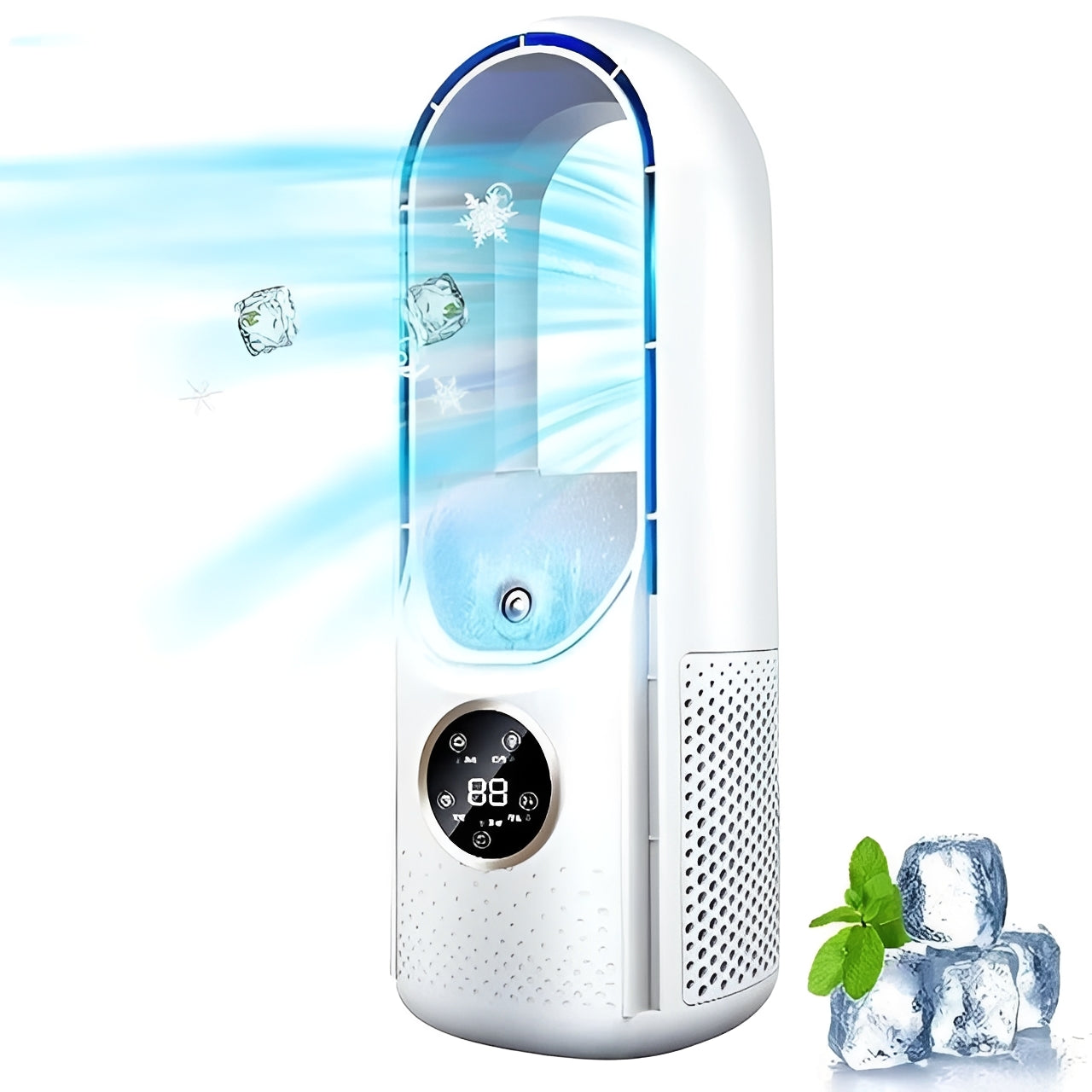 Refroidisseur d'air évaporatif compact sans pales