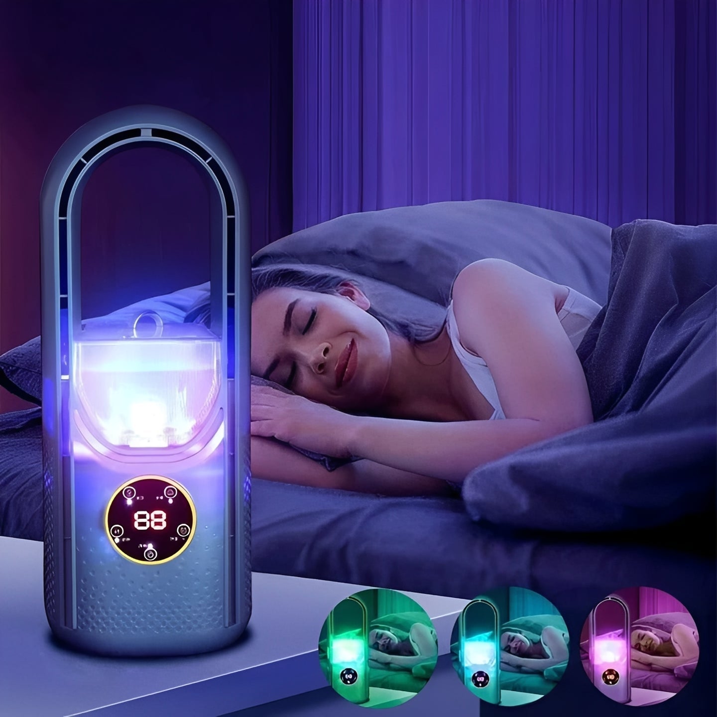 Refroidisseur d'air évaporatif compact sans pales