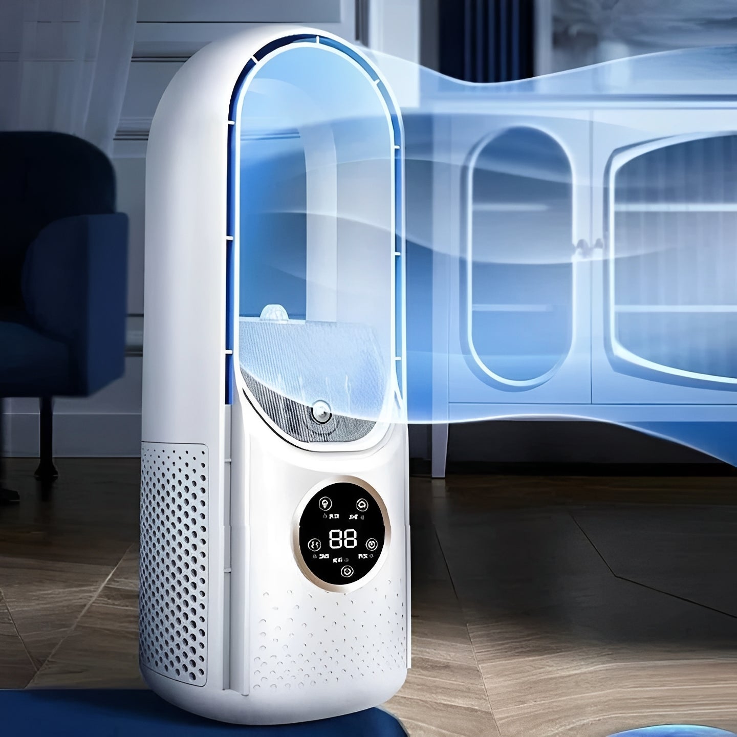 Refroidisseur d'air évaporatif compact sans pales