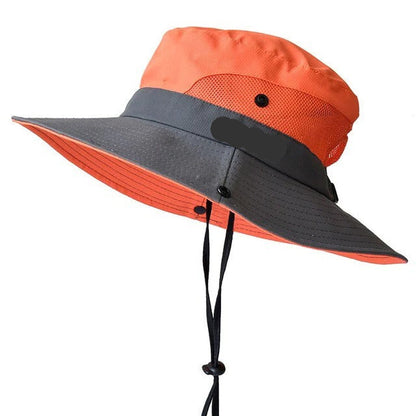 Chapeau d'été léger à large bord avec sangle réglable