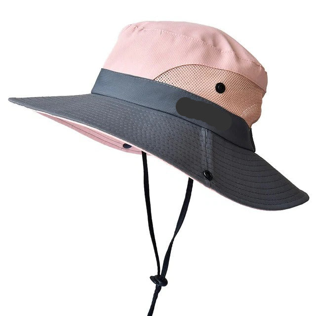 Chapeau d'été léger à large bord avec sangle réglable