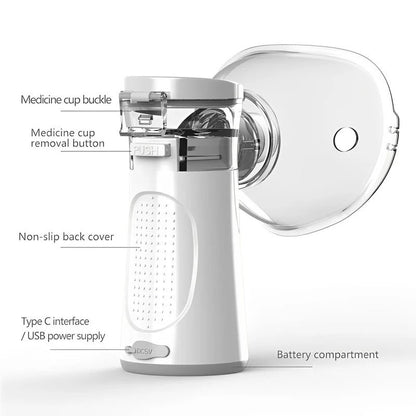 Nébuliseur de voyage compact avec 2 réglages de brume