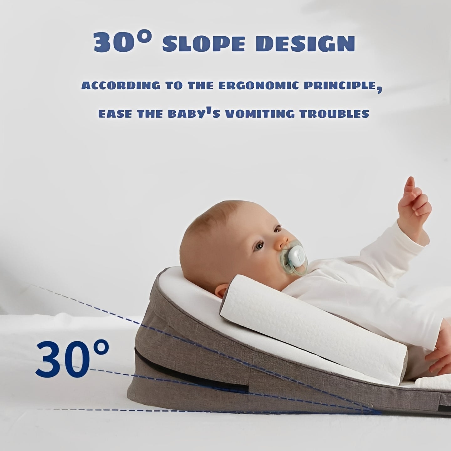 Oreiller de soutien confort bébé avec housse amovible