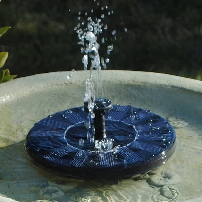 Fontaine d'eau solaire pour bassins extérieurs et oiseaux