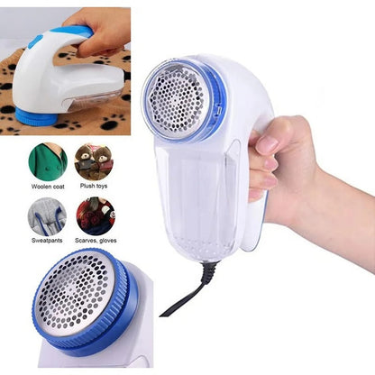 Anti-peluches électrique avec filtre à mailles et lames rotatives