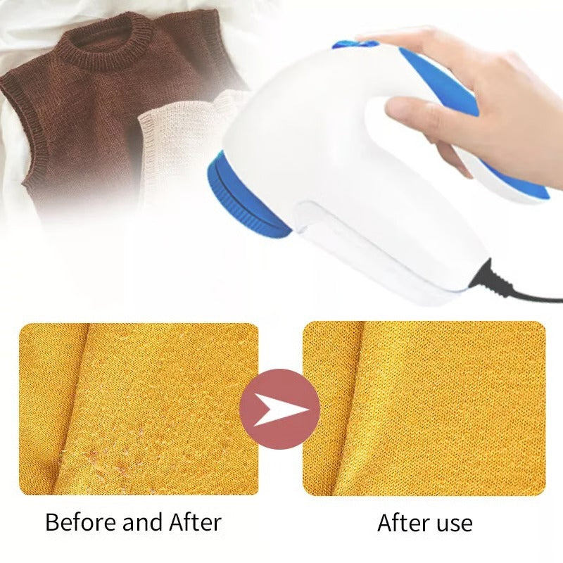 Anti-peluches électrique avec filtre à mailles et lames rotatives
