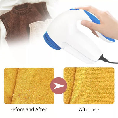 Anti-peluches électrique avec filtre à mailles et lames rotatives