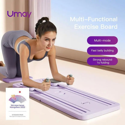 Planche d'exercices abdominaux à domicile avec minuteur et sangles