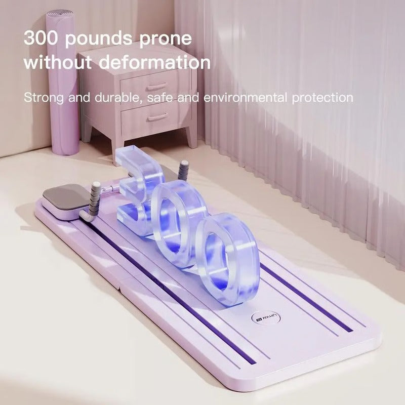 Planche d'exercices abdominaux à domicile avec minuteur et sangles