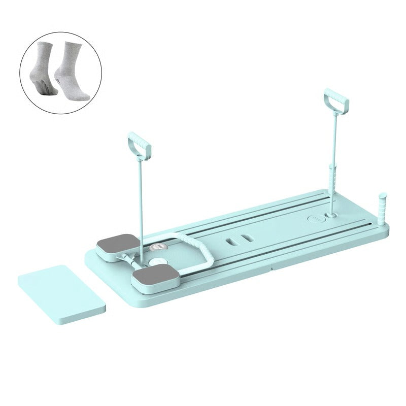 Planche d'exercices abdominaux à domicile avec minuteur et sangles