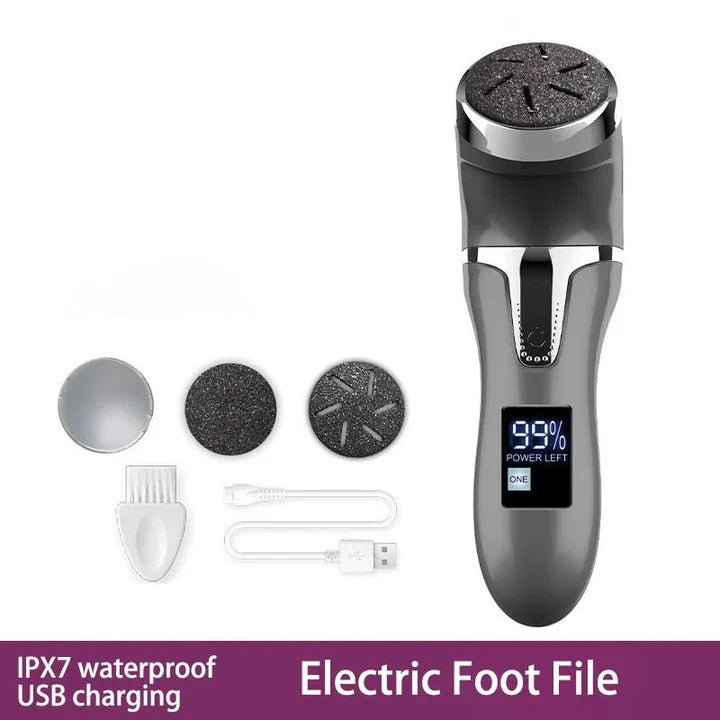 Râpe électrique pour les pieds facile à utiliser avec vitesse réglable