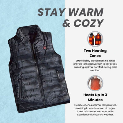 Veste imperméable chaude avec maille et réglages de chaleur ajustables