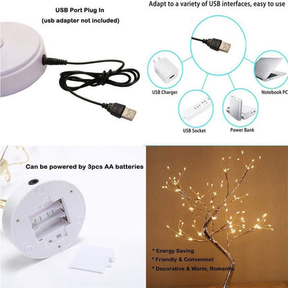 Lampe de table en bois douillette avec lumière LED blanc chaud