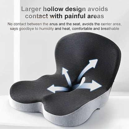 Coussin de siège de soutien dorsal confortable en mousse à mémoire de forme