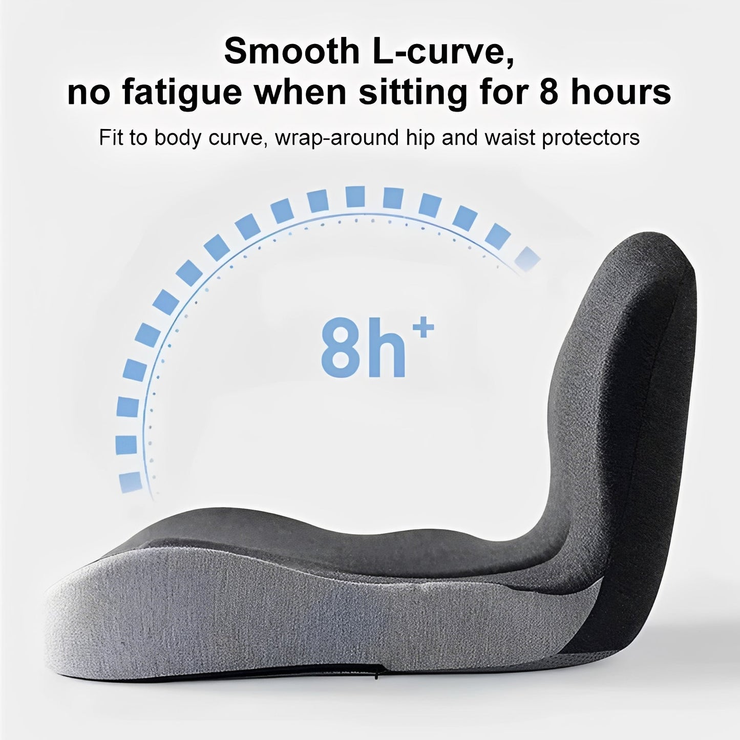 Coussin de siège de soutien dorsal confortable en mousse à mémoire de forme