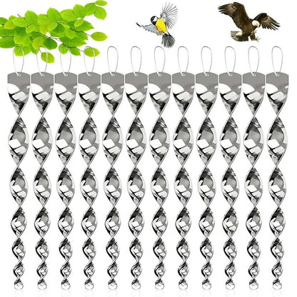 Tige Répulsive pour Oiseaux d'Extérieur avec Revêtement Réfléchissant Brillant