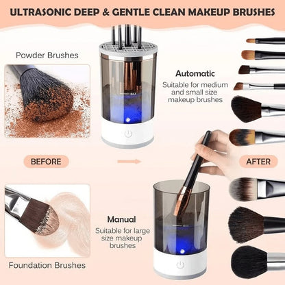 Nettoyant facile pour pinceaux de maquillage avec outil de nettoyage avancé