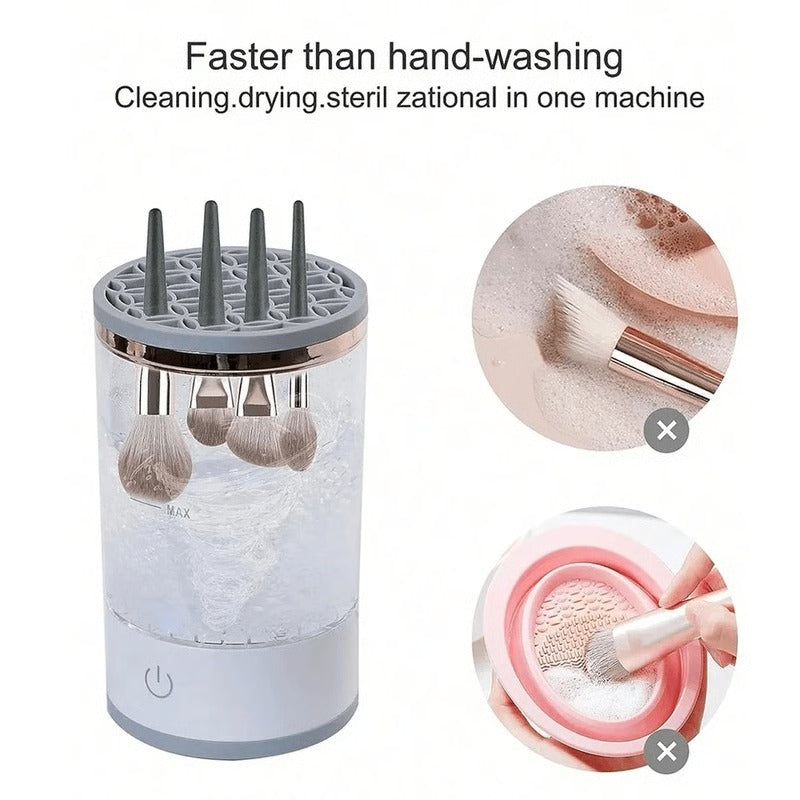 Nettoyant facile pour pinceaux de maquillage avec outil de nettoyage avancé