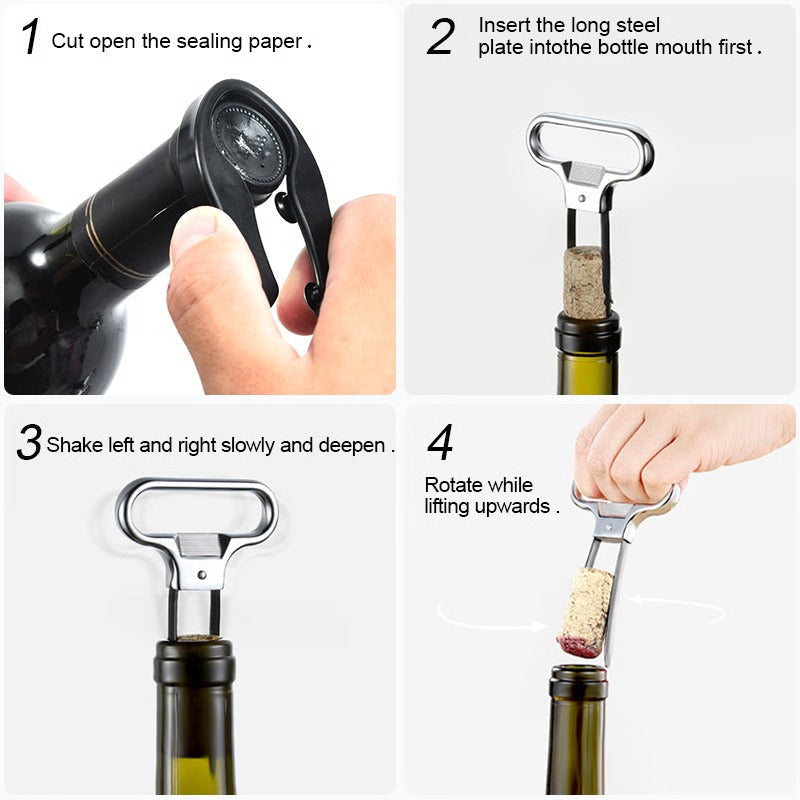 Ouvre-bouteille facile avec design métallique durable