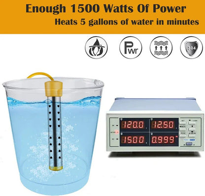 Chauffe-eau électrique compact avec élément en acier durable