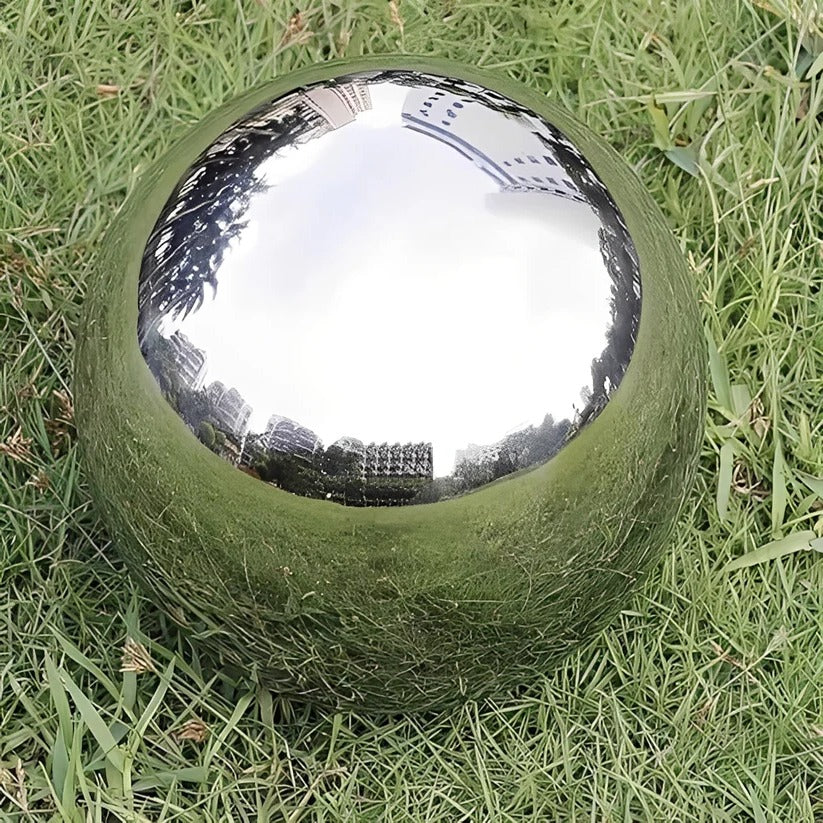 Boules de jardin décoratives miroir métalliques pour l'extérieur