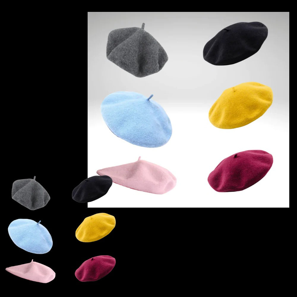 Béret Doux en Laine pour Femmes et Filles