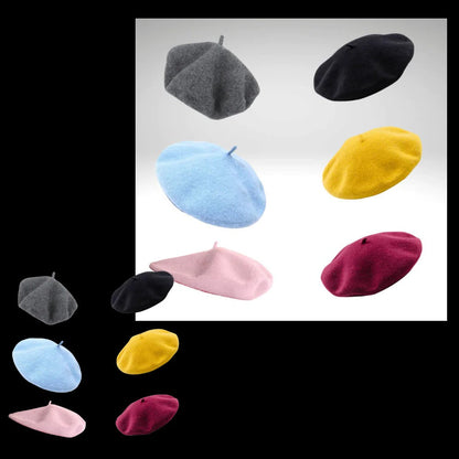 Béret Doux en Laine pour Femmes et Filles