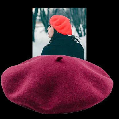 Béret Doux en Laine pour Femmes et Filles