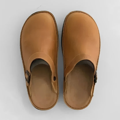 Chaussons Confortables pour Hommes en Cuir Véritable