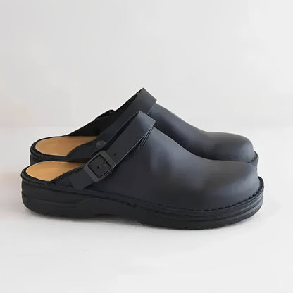 Chaussons Confortables pour Hommes en Cuir Véritable