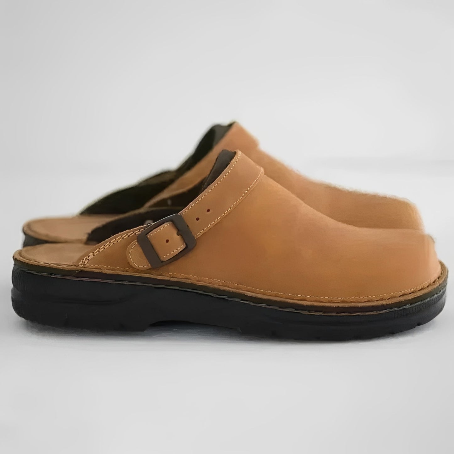 Chaussons Confortables pour Hommes en Cuir Véritable