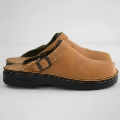 Chaussons Confortables pour Hommes en Cuir Véritable