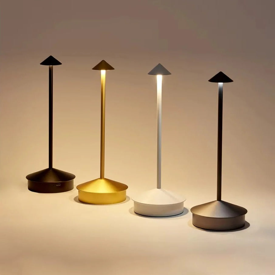 Lampe de table LED portable rechargeable par USB avec commande tactile