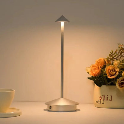 Lampe de table LED portable rechargeable par USB avec commande tactile