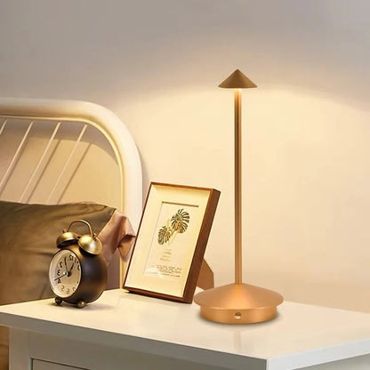 Lampe de table LED portable rechargeable par USB avec commande tactile