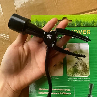 Outil de jardinage ergonomique avec arrache-mauvaises herbes amovible