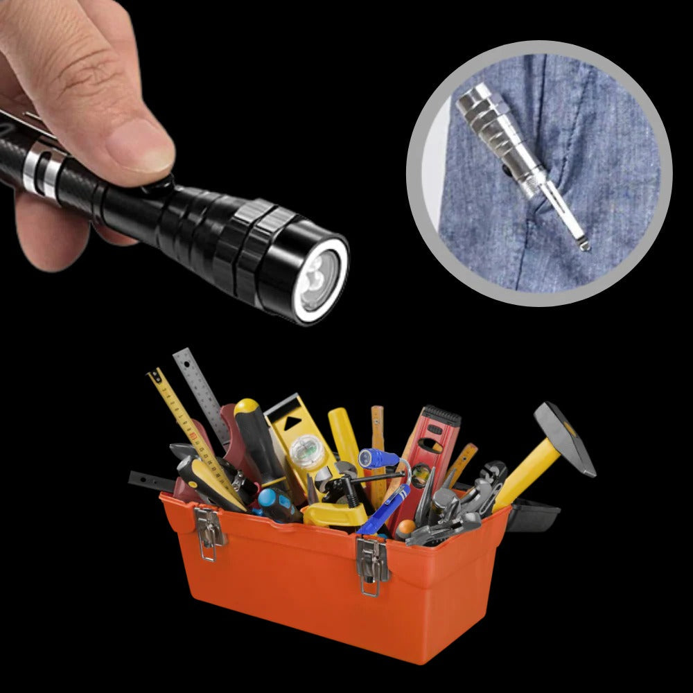 Lampe torche LED compacte à zoom