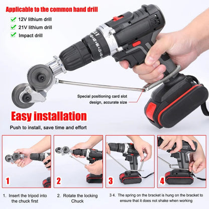Accessoire de coupe de métal pour perceuse robuste