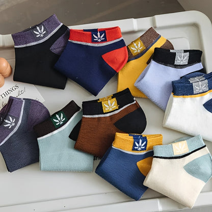 Chaussettes d'équipage pour hommes, multicolores, lot de 20 paires
