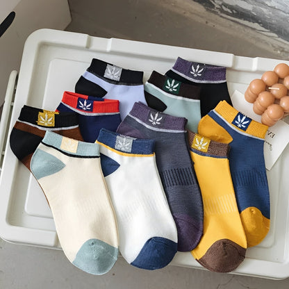 Chaussettes d'équipage pour hommes, multicolores, lot de 20 paires