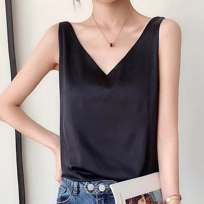 Basic Sleeveless Women's Layering Tank Top - Ortekor